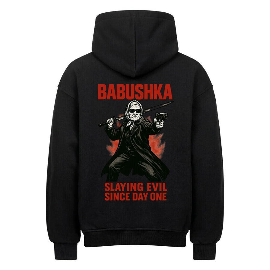 BABUSHKA – Slaying Evil Since Day One. Backprint Edition.